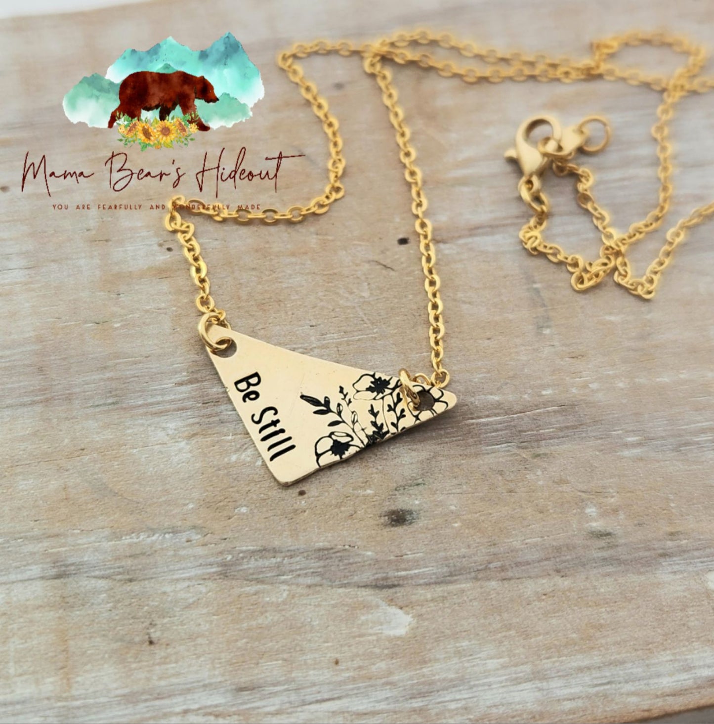 Be Still Triangle Necklace