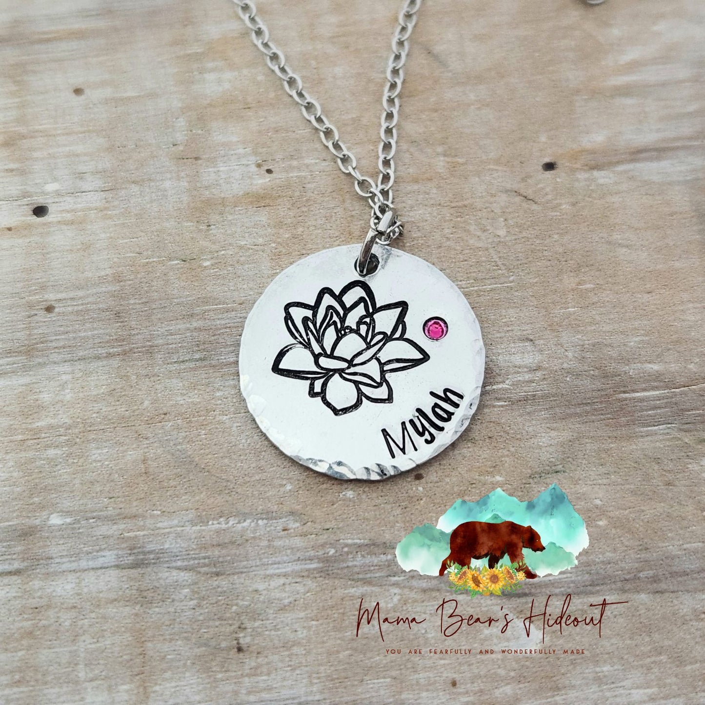 Birth Month Flower Necklace