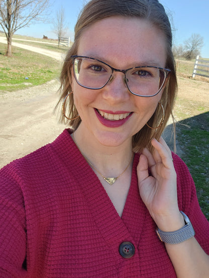 Initial Triangle Necklace