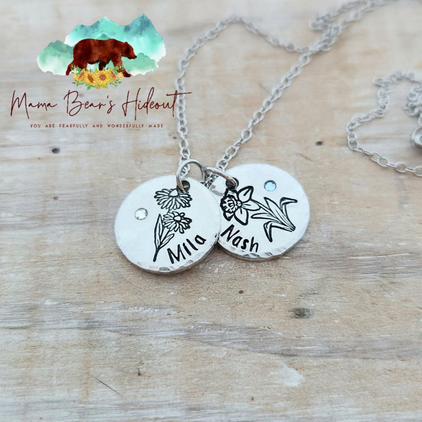 Birth Month Flower Necklace