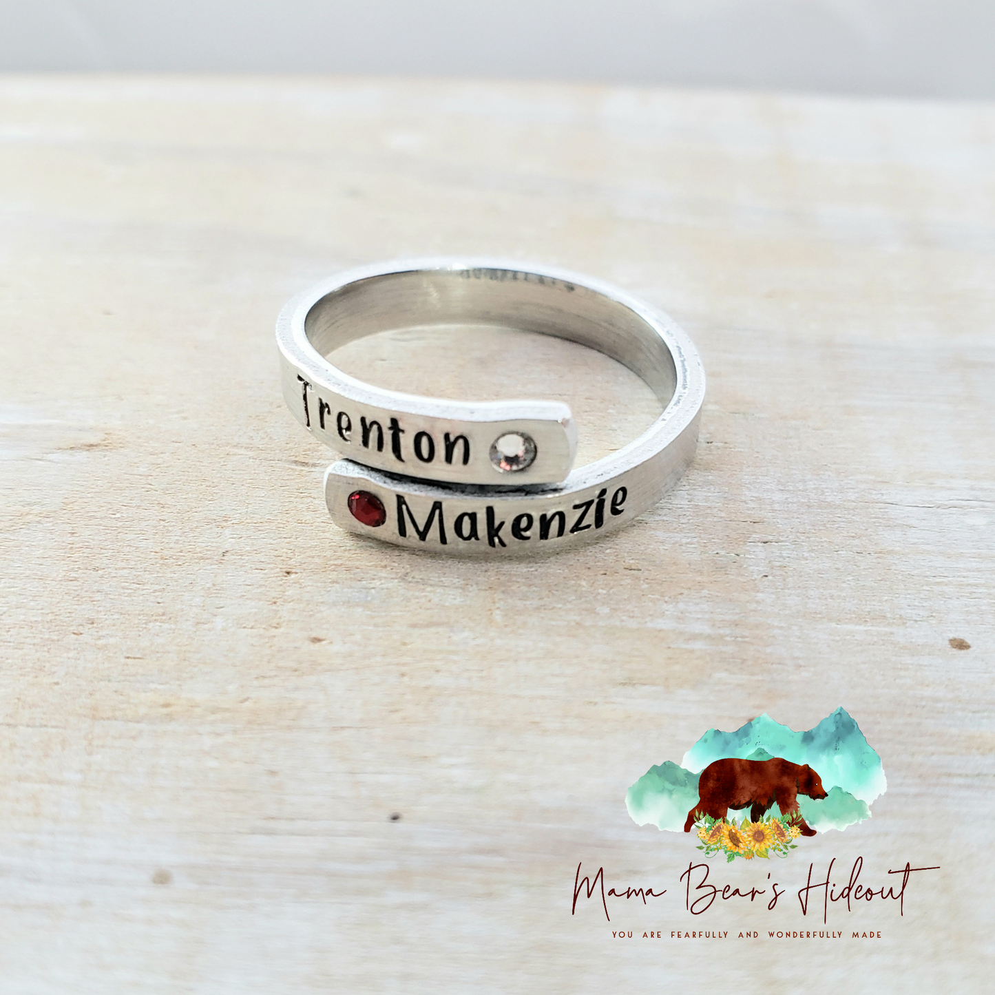 Wrap Around Ring with Birthstone