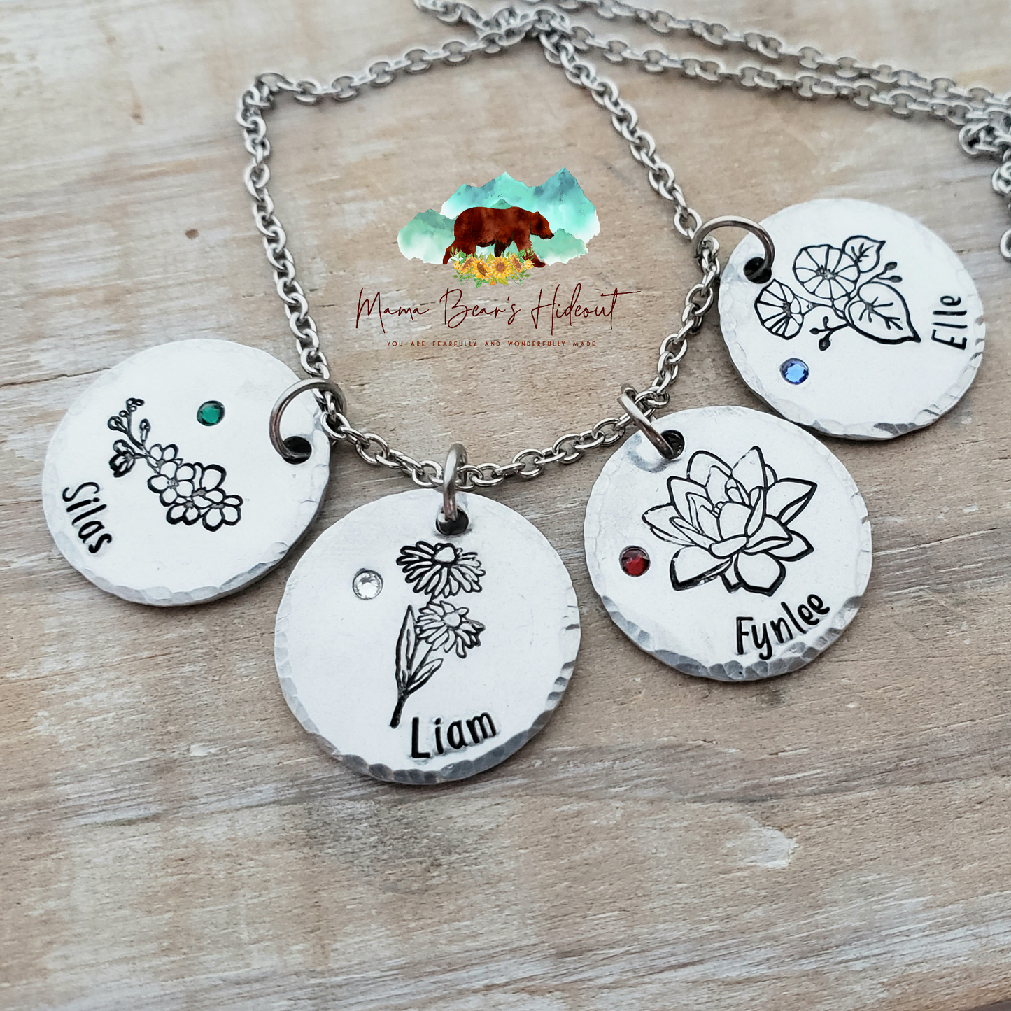 Birth Month Flower Necklace